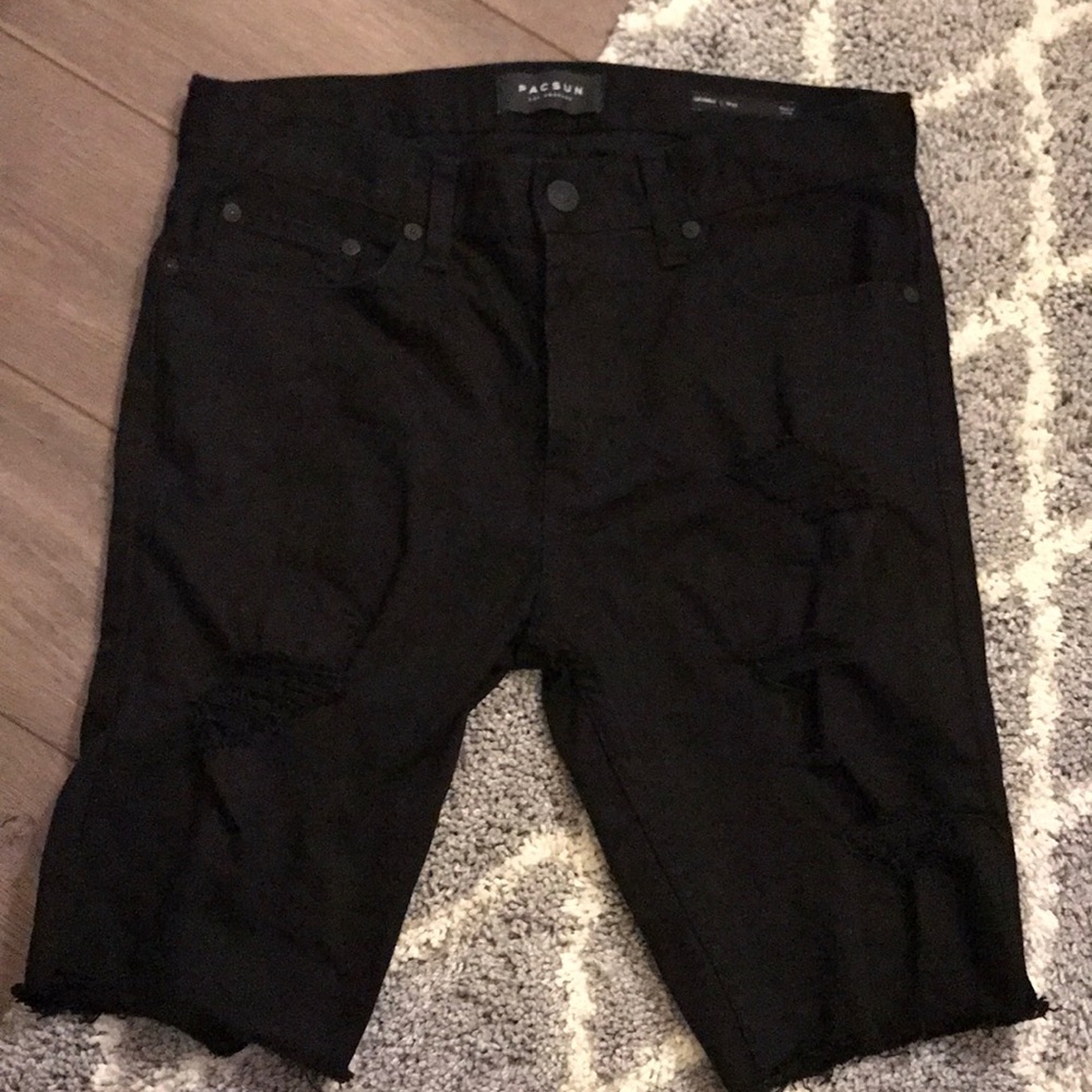 Mens Pacsun cut off skinny shorts